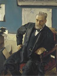 Valentin Serov Portrait d'Emanuel Nobel par Valentin Alexandrovich Serov Norge oil painting art
